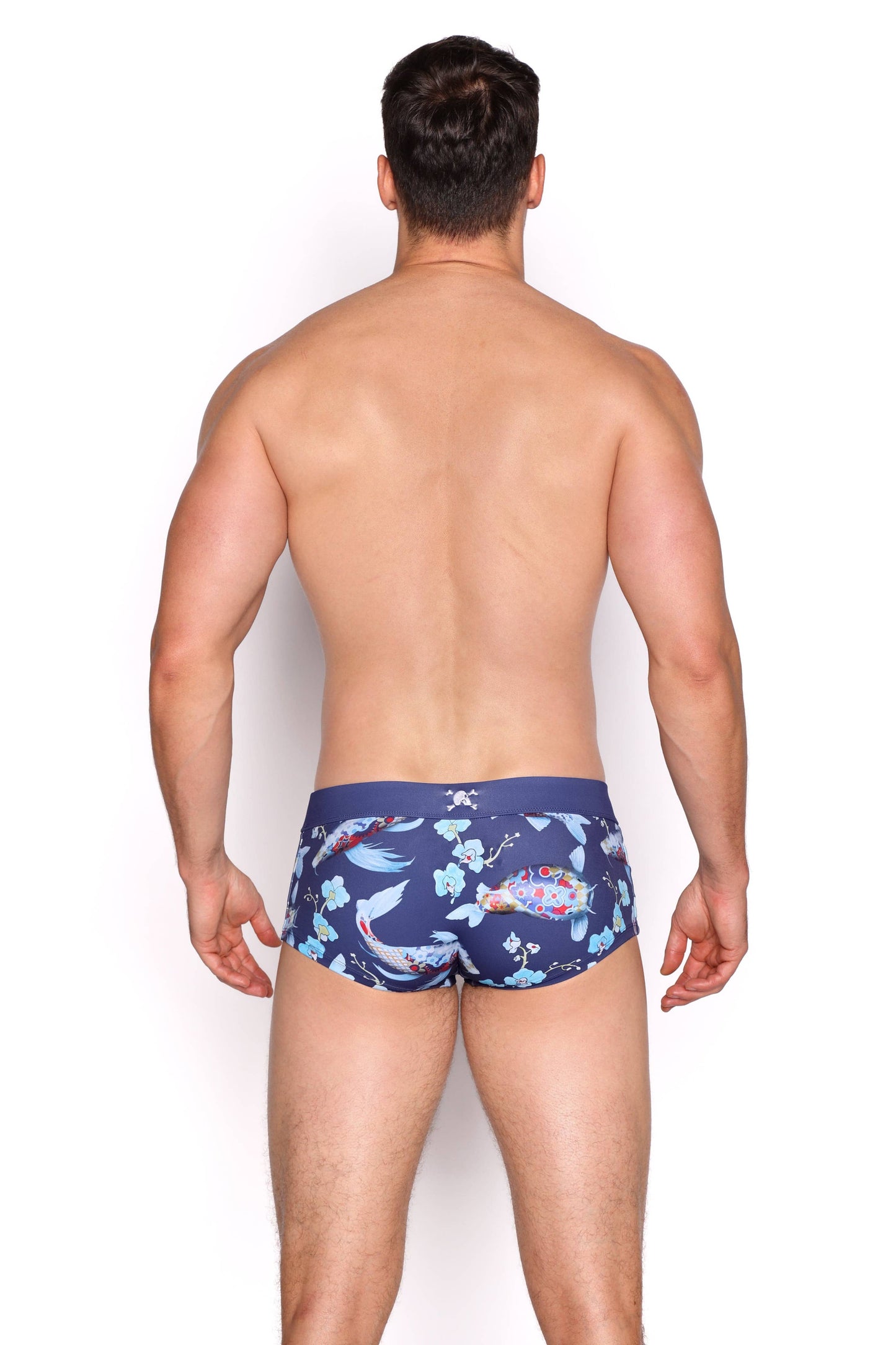 SKULL & BONES KOI BLUE SWIM BRIEF