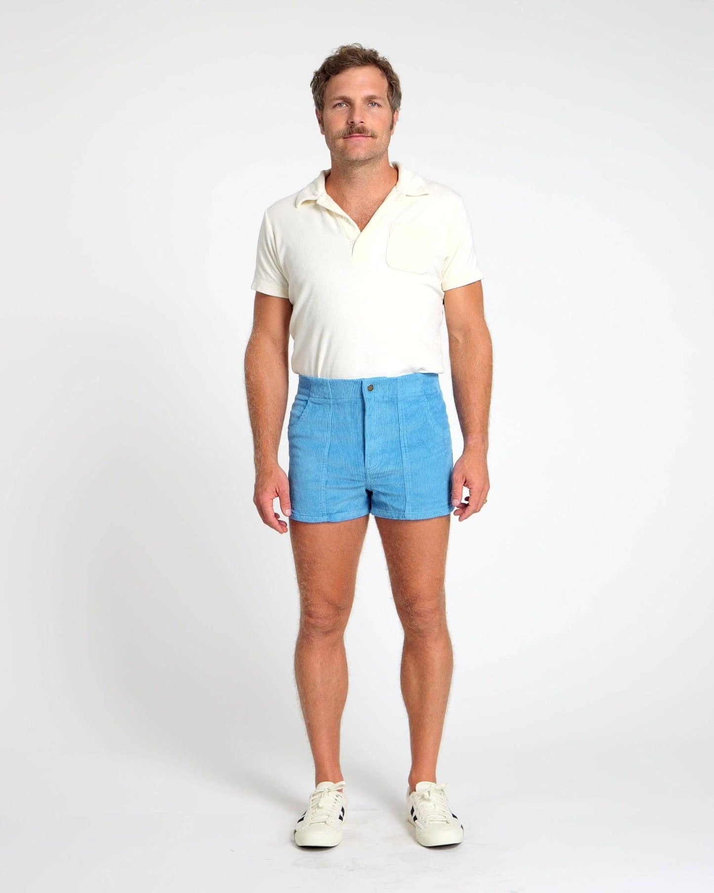 HAMMIES MEN'S TERRY POLO - CREAM