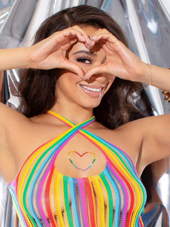 LEG AVENUE PRIDE STICK-ON BODY JEWELS