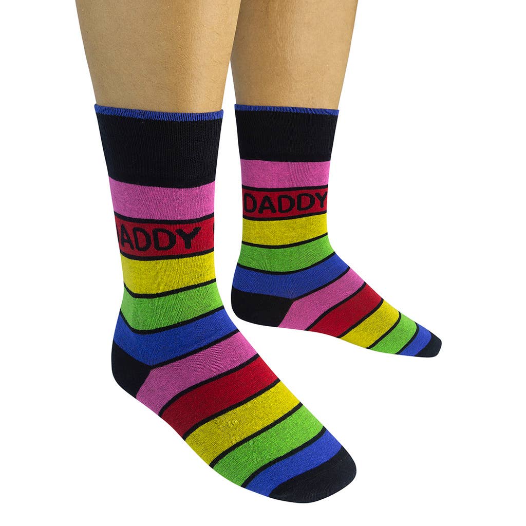 Funatic Daddy Gay Rainbow Socks