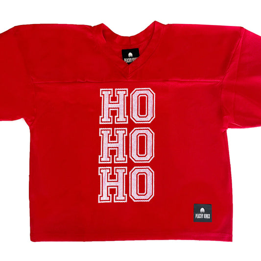 "HO HO HO" Mesh Football Jersey