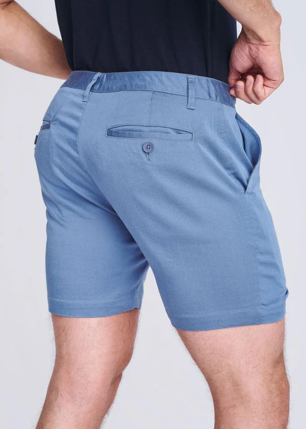 POSTMARC TEXTURED CHINO 6" SHORTS - BLUE FIN