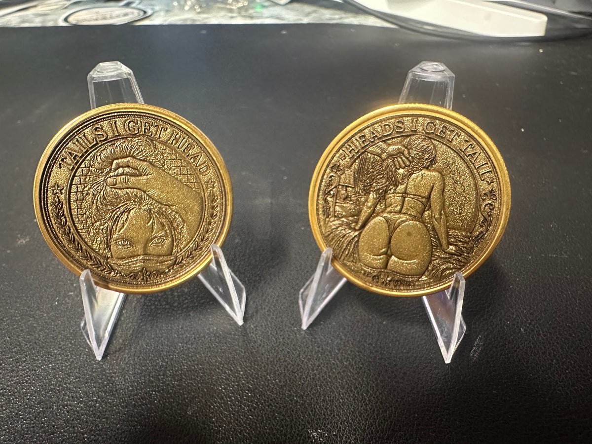 STR8- CHALLENGE COIN - HEAD OR TAIL