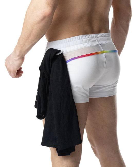 NASTY PIG AURA PRIDE TRUNK SHORT - WHITE