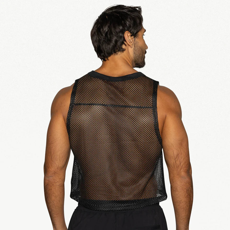 BIKE MESH SLEEVELESS PRACTICE JERSEY - BLACK