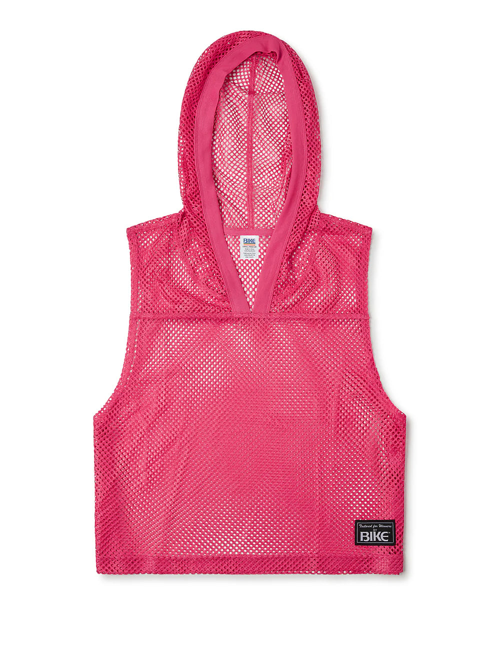 BIKE HOODED MESH PRACTICE JERSEY - HOT PINK