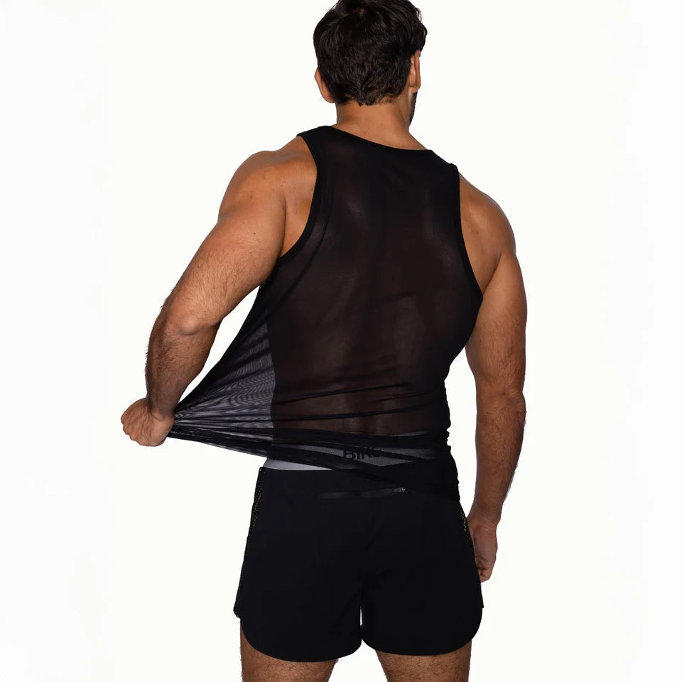 BIKE MESH TANK - BLACK