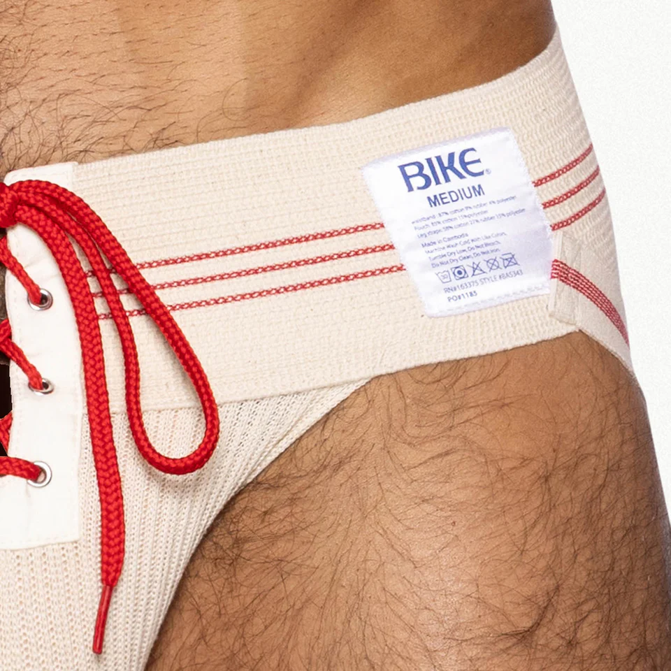 BIKE 1980s VINTAGE LACE-UP JOCKSTRAP