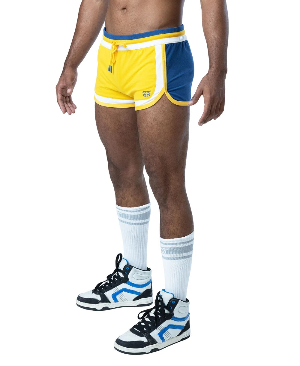 NASTY PIG DEADLIFT TRUNK SHORTS - GOLDEN ROD/ CADET BLUE/ WHITE