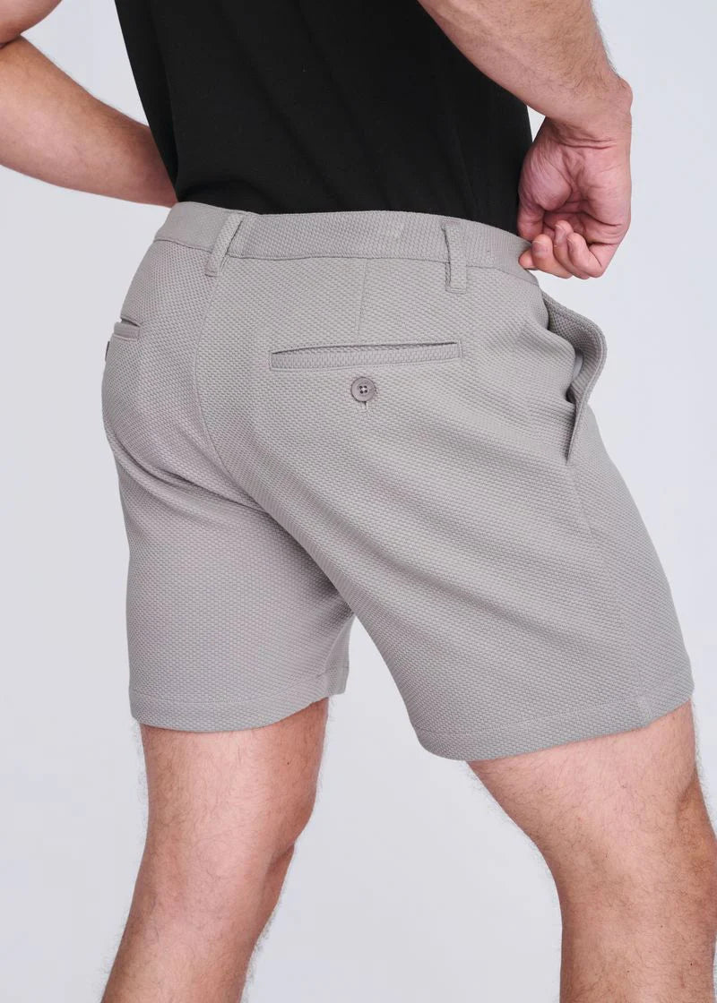 POSTMARC 6" TEXTURED STRETCH KNIT CHINO - LUNAR