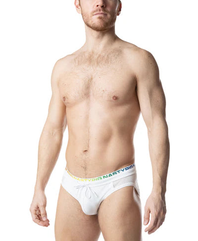 NASTY PIG PRISM PRIDE BIKINI - WHITE