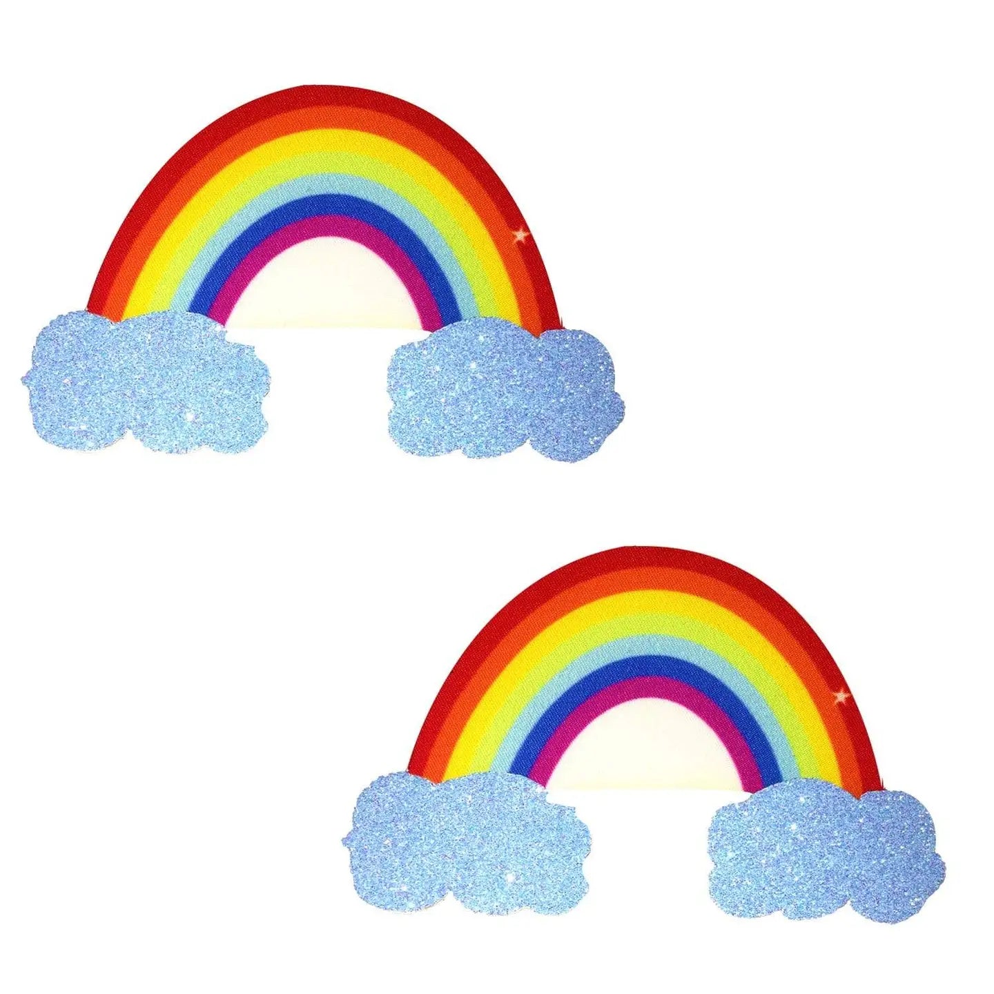 NEVA NUDE RAINBOW GLITTER CLOUD NIPPLE COVER PASTIES