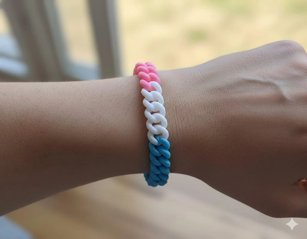 THE AWARENESS COMPANY TRANSGENDER RUBBER BRACELET