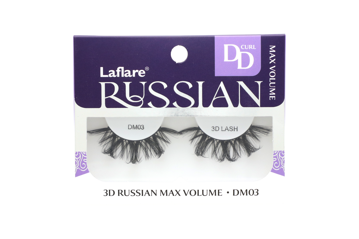 LAFLARE 3D RUSSIAN VOLUME DD CURL HANDMADE LASH