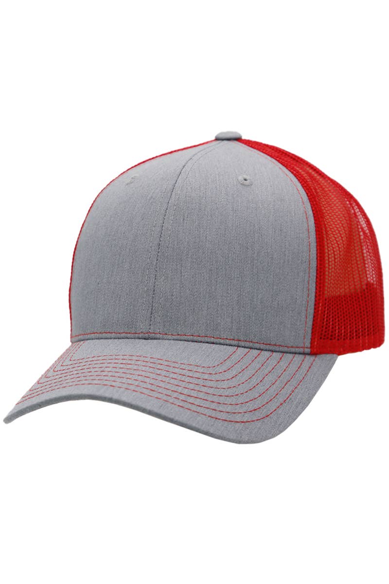 KAMEL 6 PANEL TWILL HAT HEATHER GREY