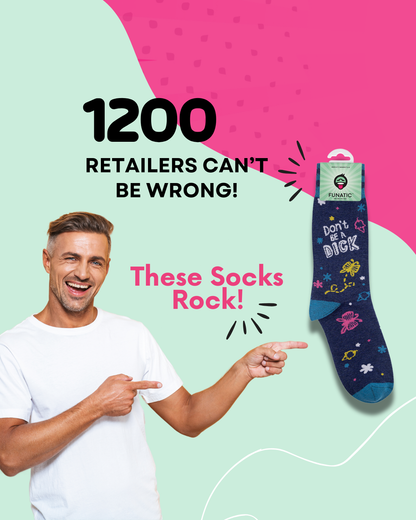 Funatic Don't Be A Dick Socks | Funny