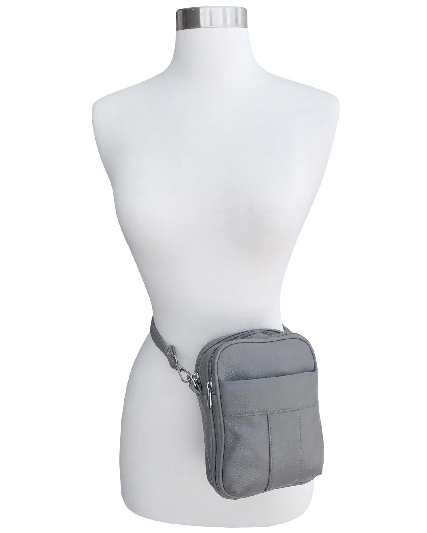 ROMA LEATHERS COWHIDE LEATHER CROSSBODY