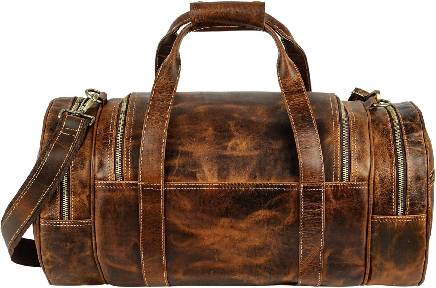 TUZECH LARGE DUFFEL LEATHER WEEKENDER