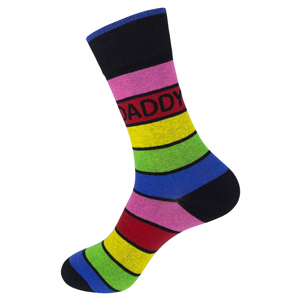 Funatic Daddy Gay Rainbow Socks
