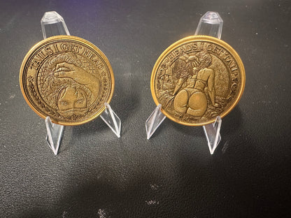 STR8- CHALLENGE COIN - HEAD OR TAIL