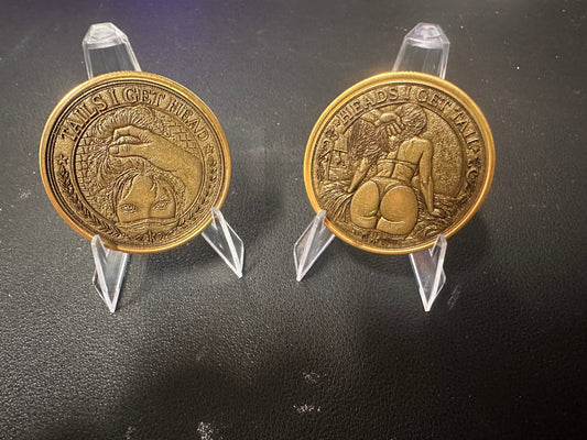 STR8- CHALLENGE COIN - HEAD OR TAIL