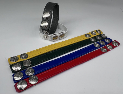 KOOKIE 3 SNAP LEATHER COCK RING - BLACK