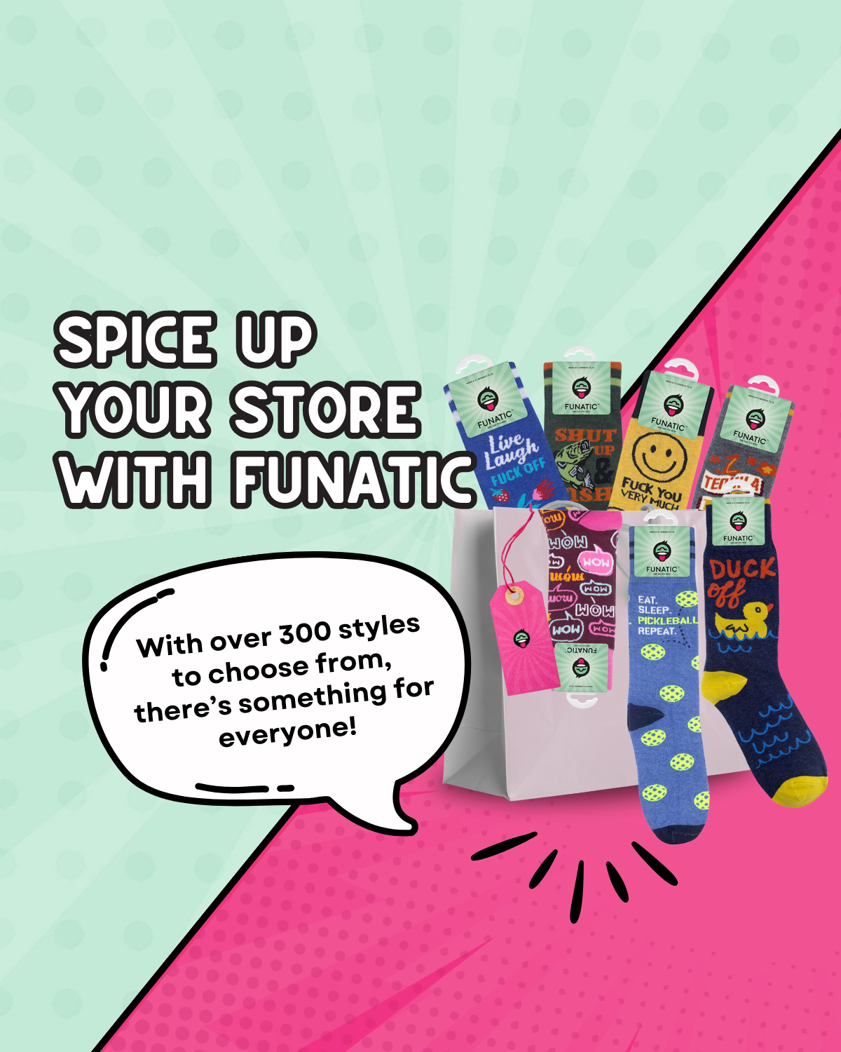 Funatic Fuck You Very Much Socks | Funny