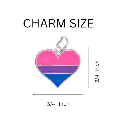 THE AWARENESS COMPANY BISEXUAL HEART BRACELET