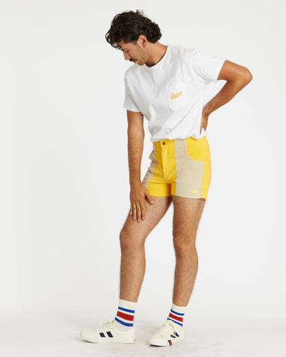 HAMMIES MEN'S SHORTS - YELLOW/SAND