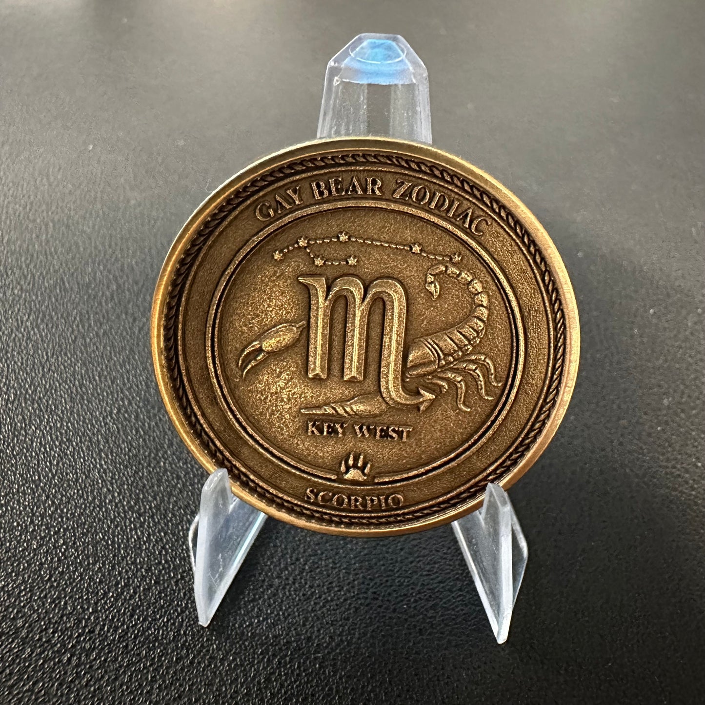 GAY BEAR ZODIAC - CHALLENGE COIN - SCORPIO