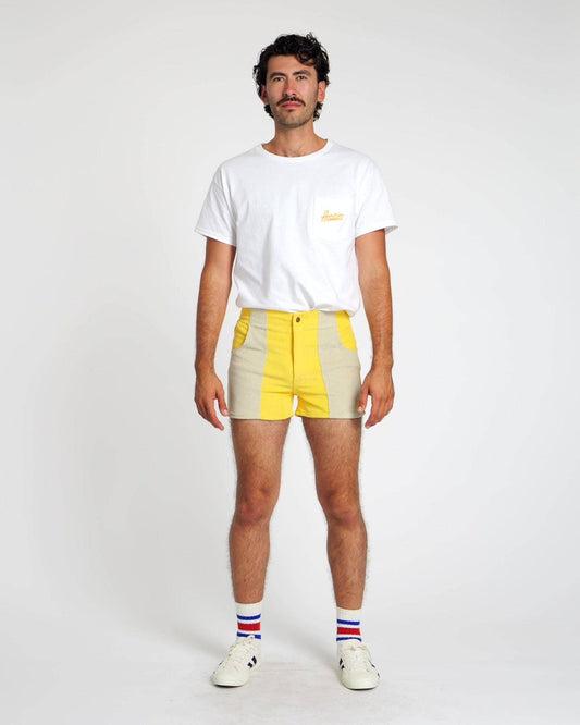 HAMMIES MEN'S SHORTS - YELLOW/SAND