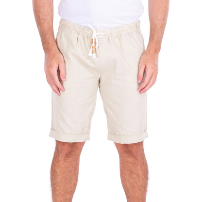 BESPOKE LINEN SHORT - KHAKI
