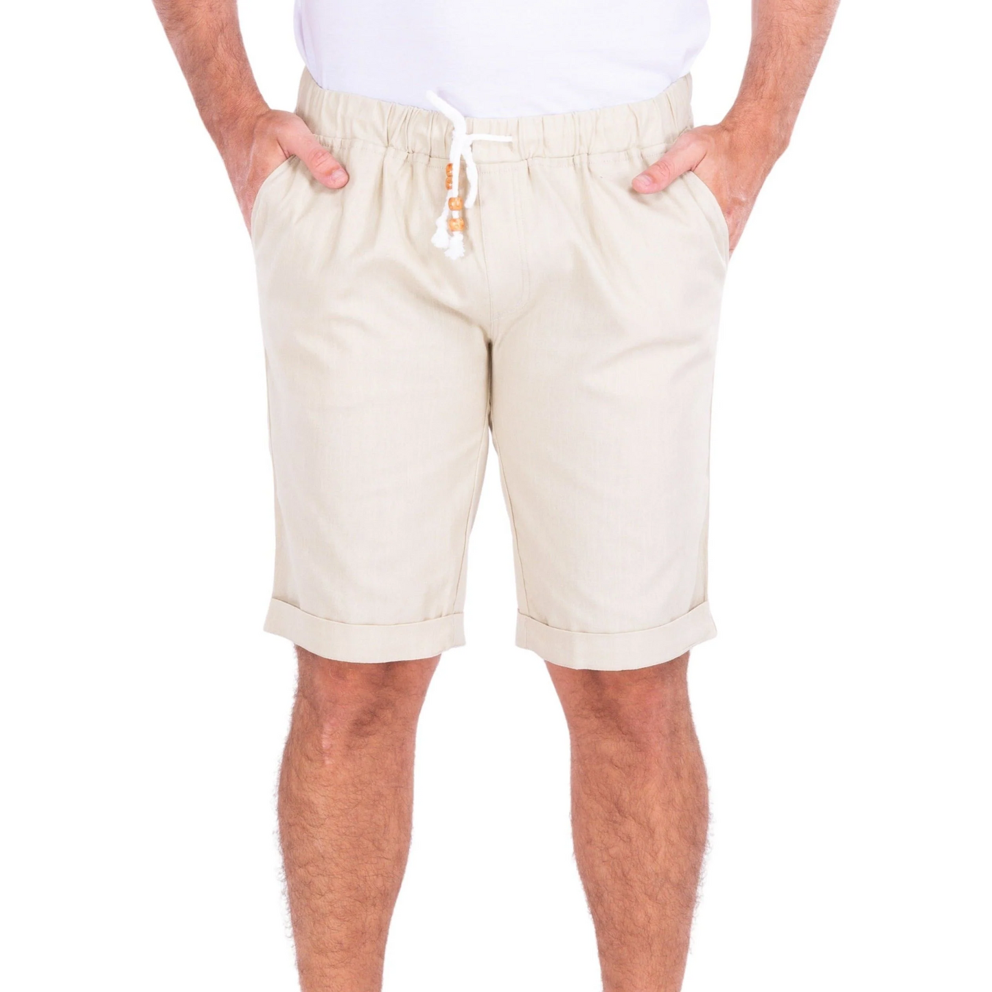 BESPOKE LINEN SHORT - KHAKI