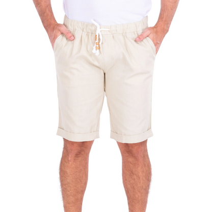 BESPOKE LINEN SHORT - KHAKI