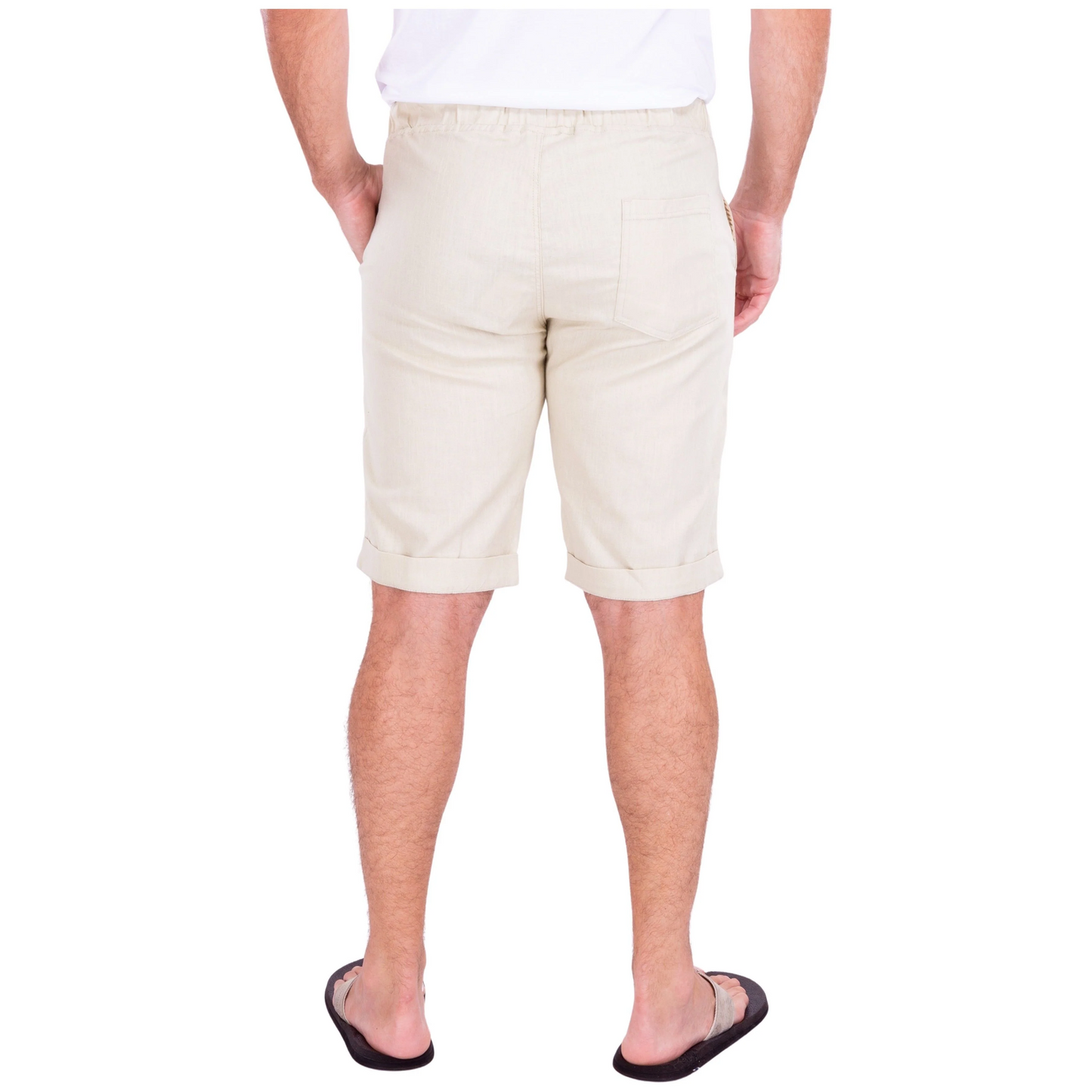 BESPOKE LINEN SHORT - KHAKI