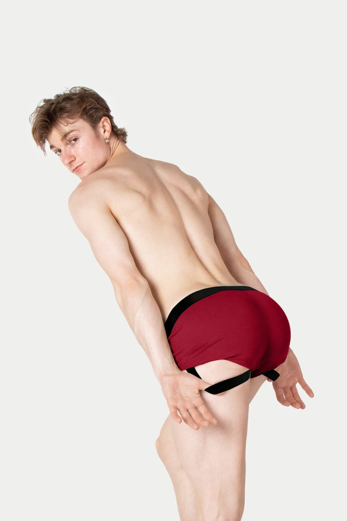 AWRY BOOST JOCK BOXERS - BURGANDY