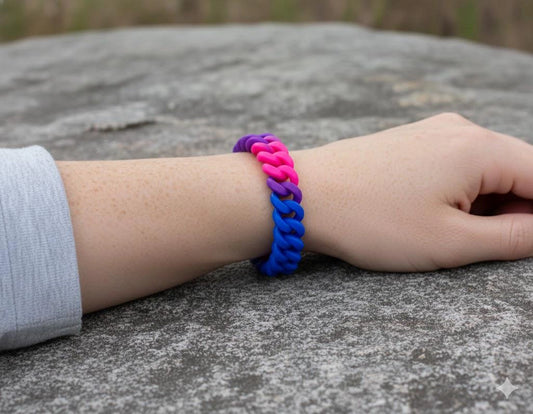 THE AWARENESS COMPANY BISEXUAL RUBBER BRACELET