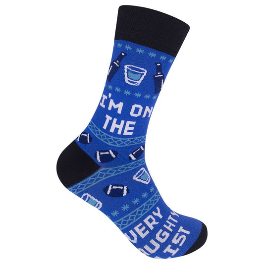 Funatic I’m On The Very Naughty List Christmas Socks