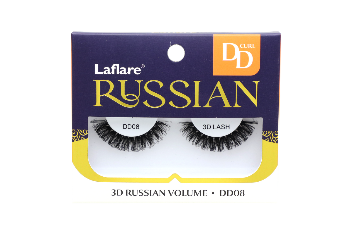 LAFLARE 3D RUSSIAN VOLUME DD CURL HANDMADE LASH