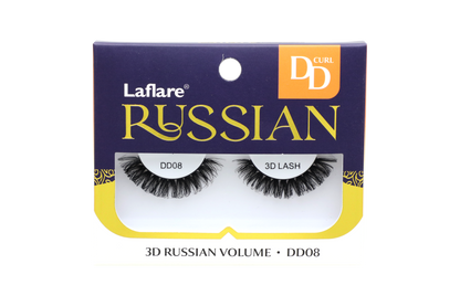 LAFLARE 3D RUSSIAN VOLUME DD CURL HANDMADE LASH