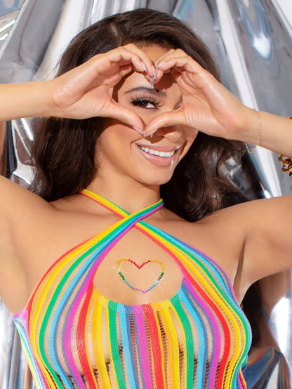 LEG AVENUE PRIDE STICK-ON BODY JEWELS