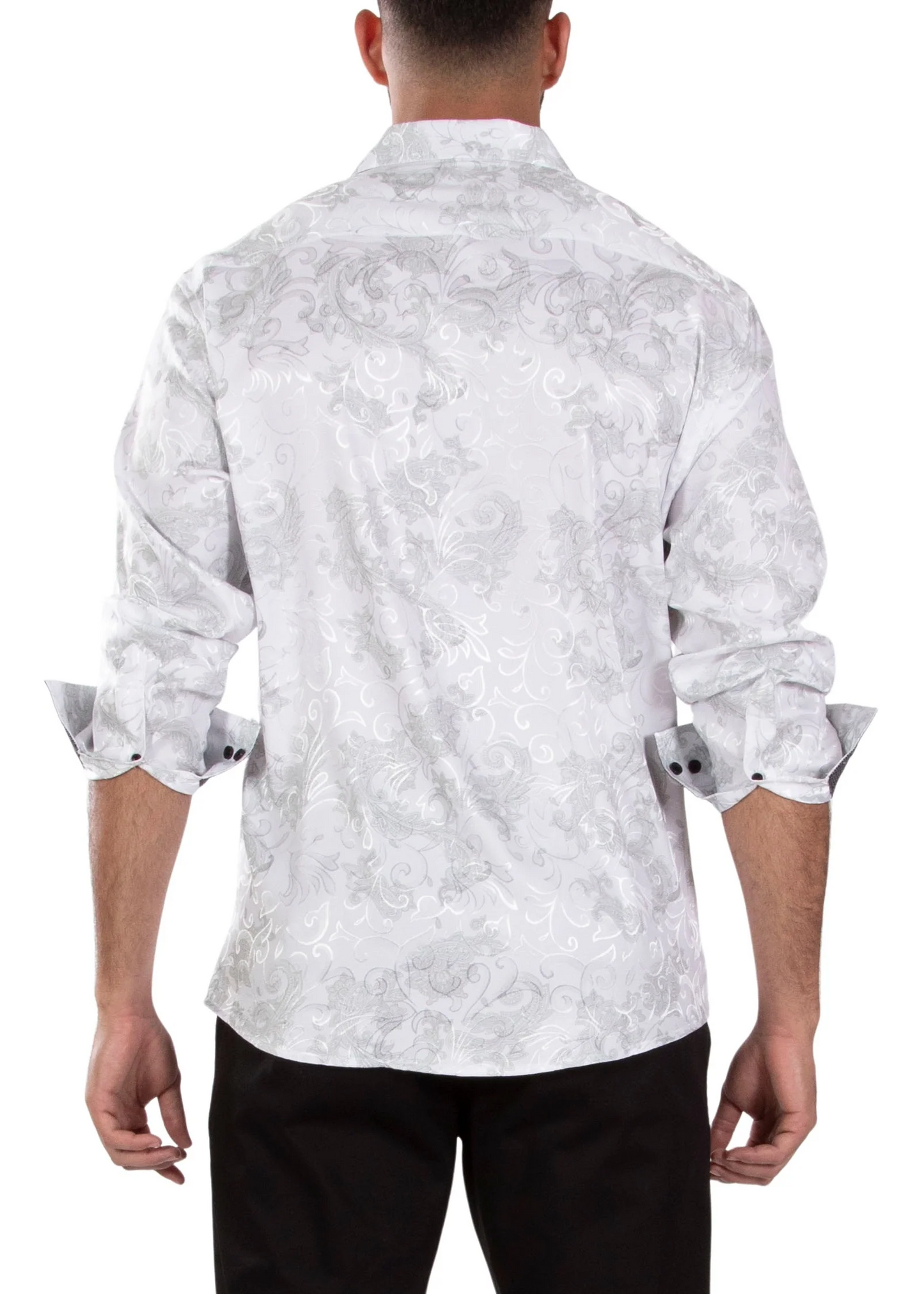 BESPOKE FILIGREE  L/S BUTTON DOWN WHITE
