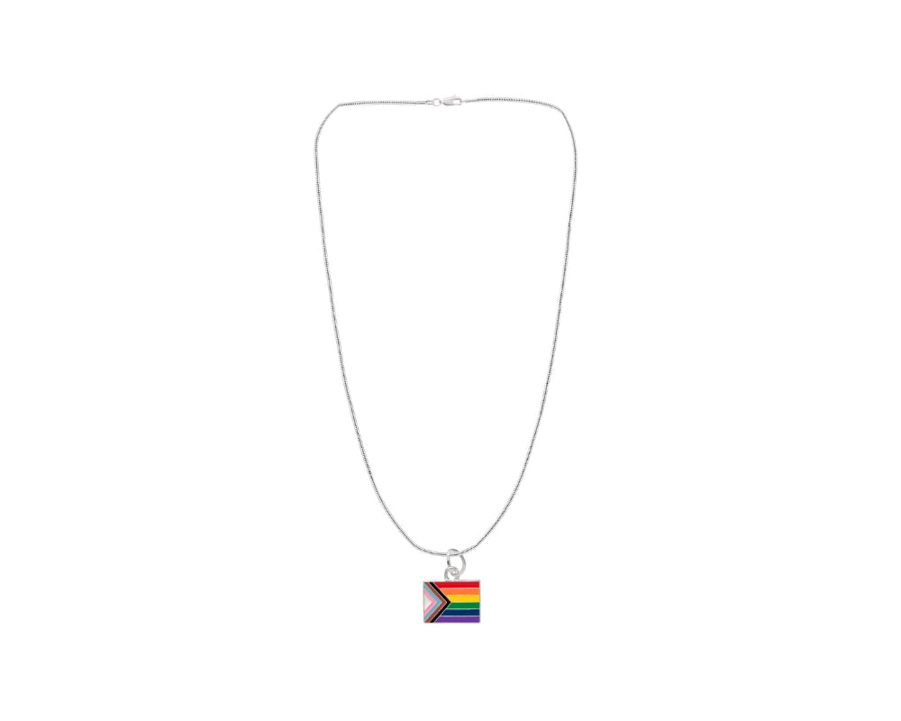 THE AWARENESS COMPANY DANIEL QUASAR FLAG NECKLACE