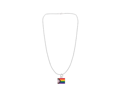 THE AWARENESS COMPANY DANIEL QUASAR FLAG NECKLACE