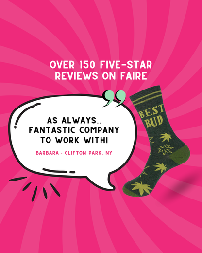 Funatic Best Bud Socks | Weed | Cannabis | 420 Socks