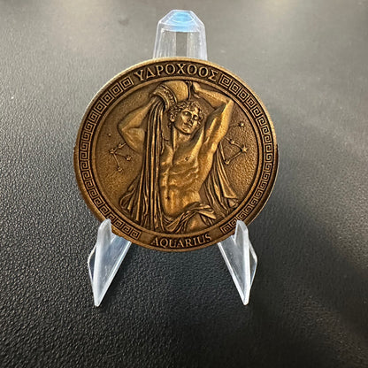 GAY ZODIAC - CHALLENGE COIN - AQUARIUS