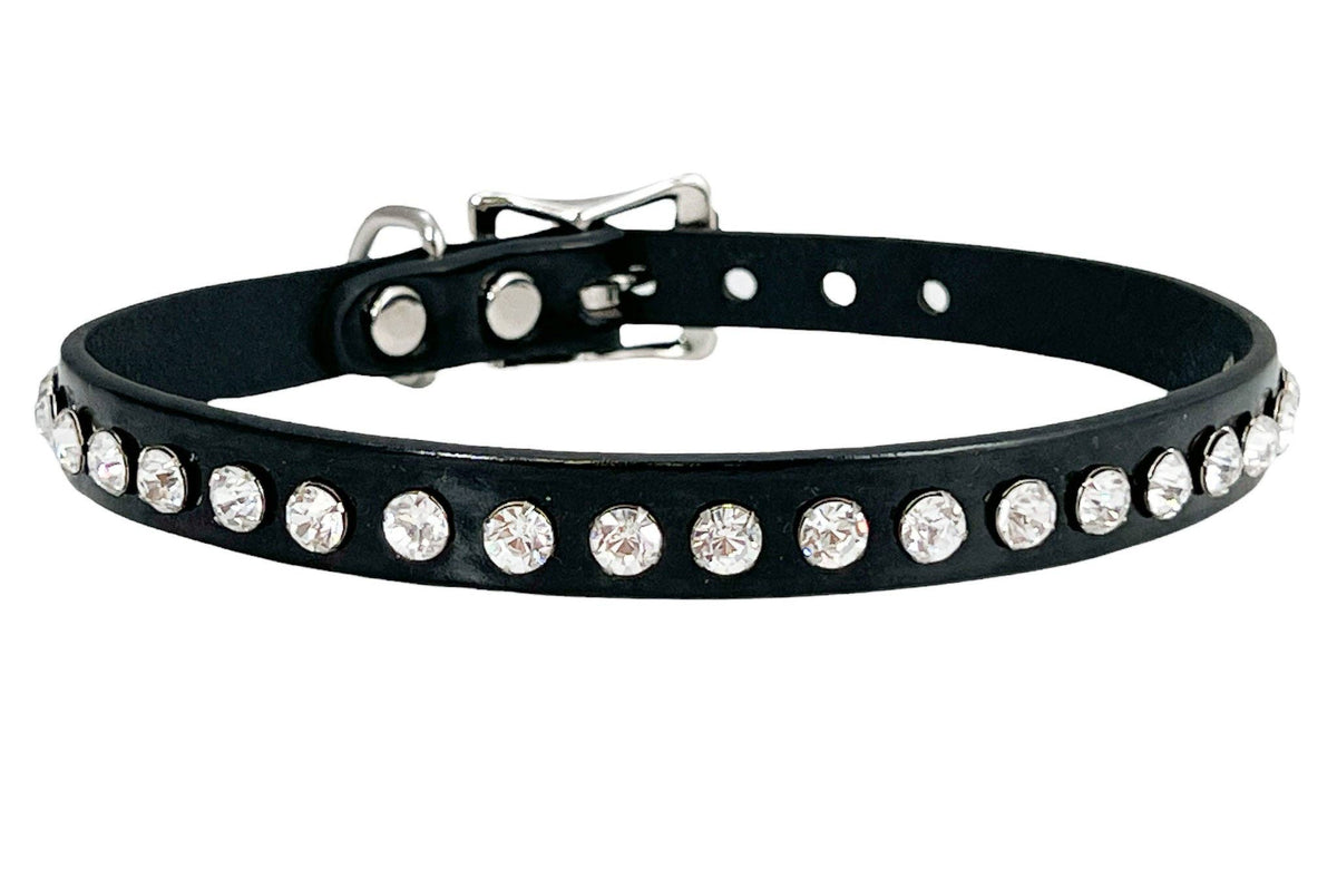 FUNK PLUS PATENT CRYSTAL RHINESTONE CHOKER