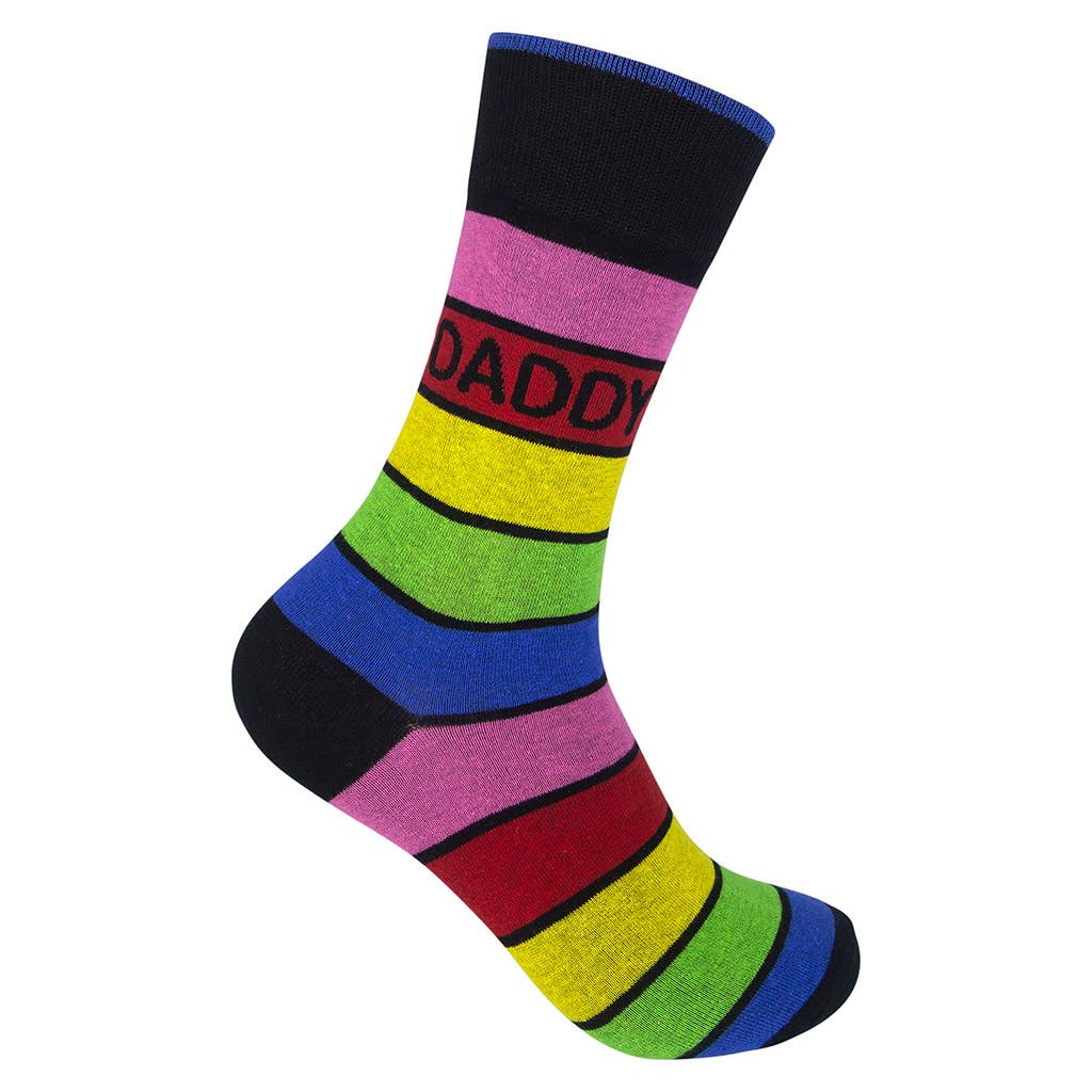 Funatic Daddy Gay Rainbow Socks