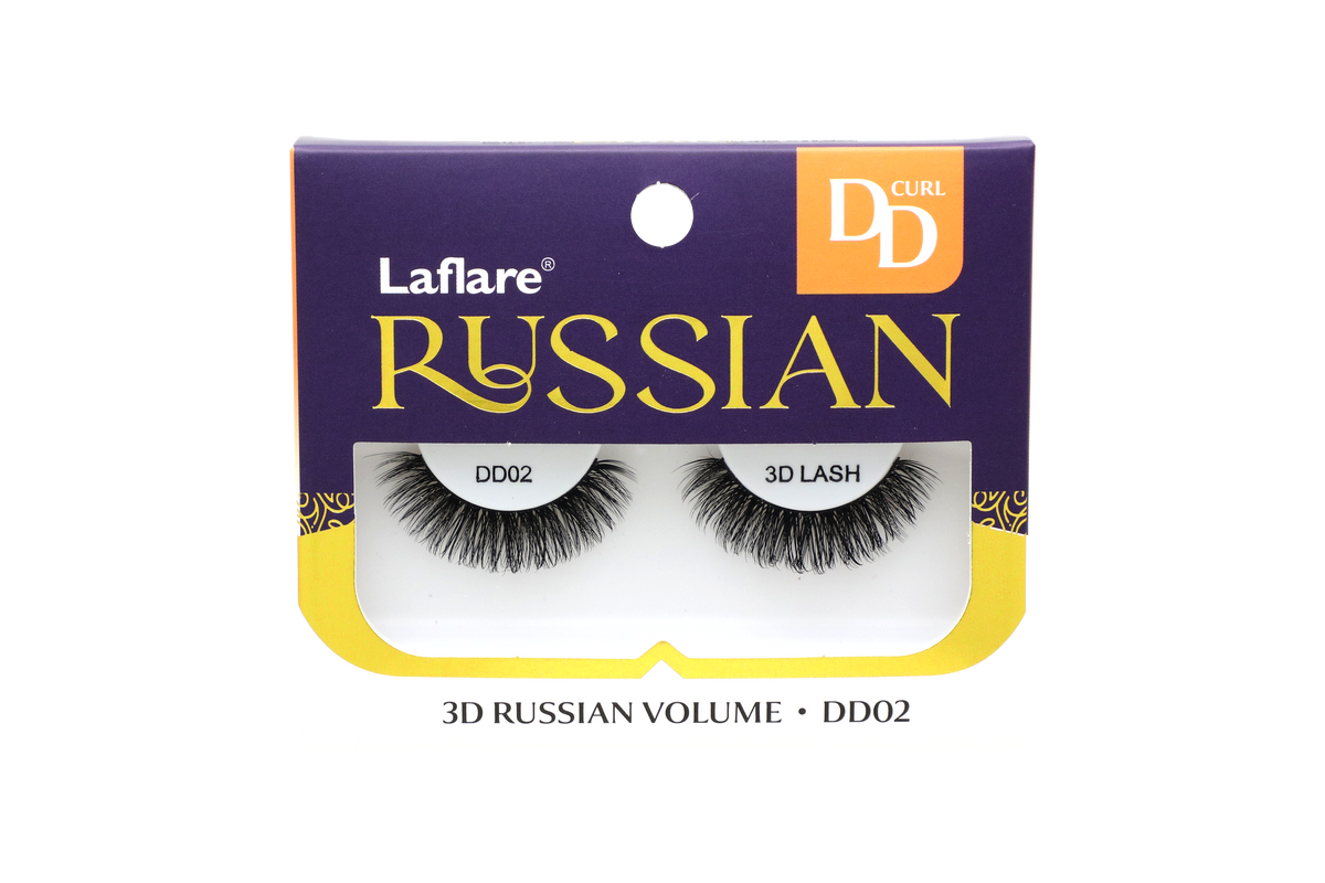 LAFLARE 3D RUSSIAN VOLUME DD CURL HANDMADE LASH