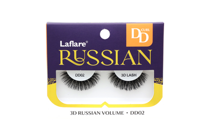 LAFLARE 3D RUSSIAN VOLUME DD CURL HANDMADE LASH